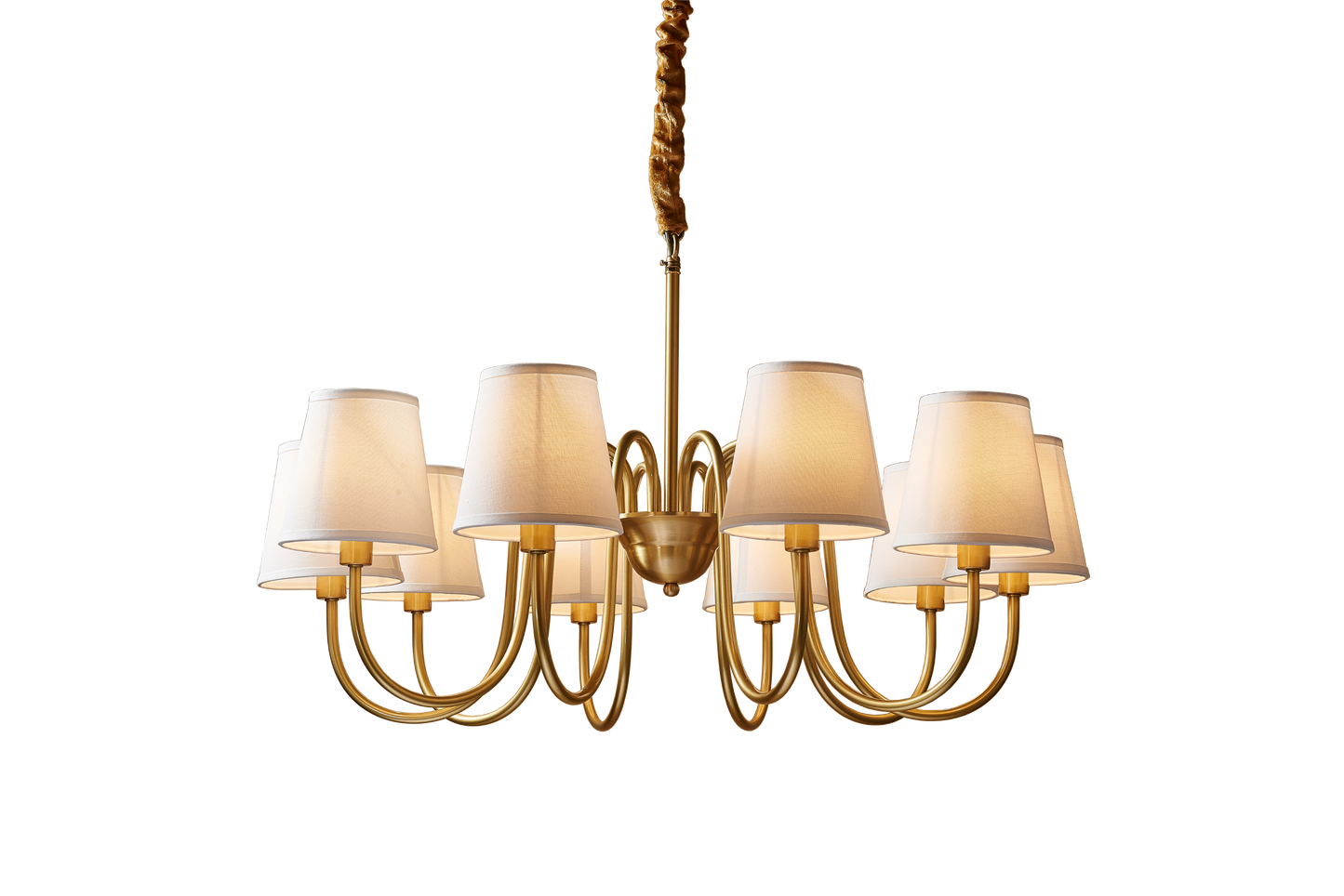 Brass Elegance Chandelier