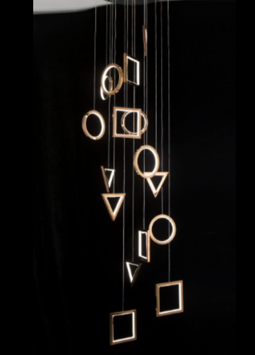 Geometric Drops Hanging Light