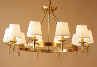 Brass Opulence Chandelier