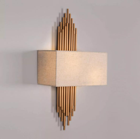 Linen Flute Wall Lamp