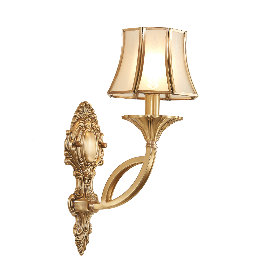 Brass Tulip Wall Light