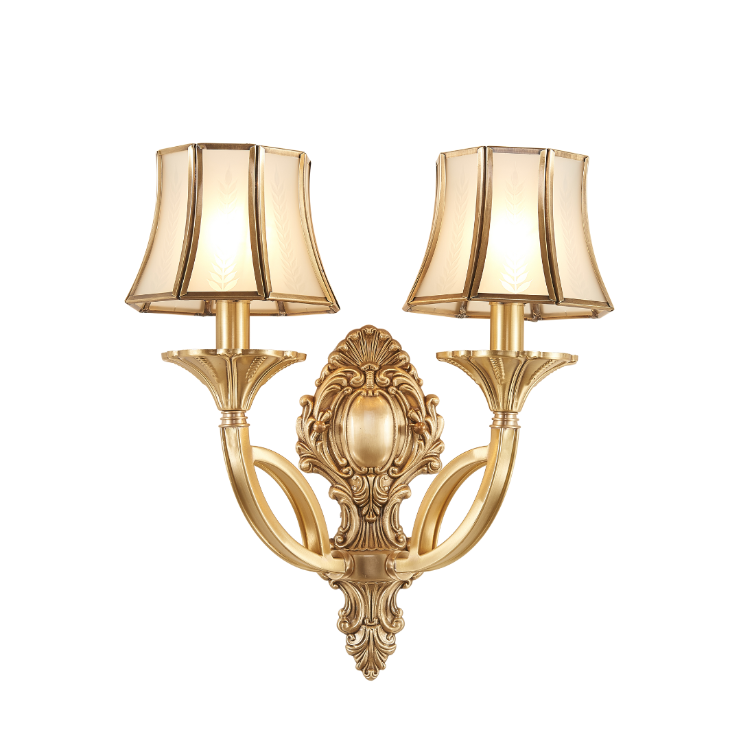 Brass Tulip Wall Light